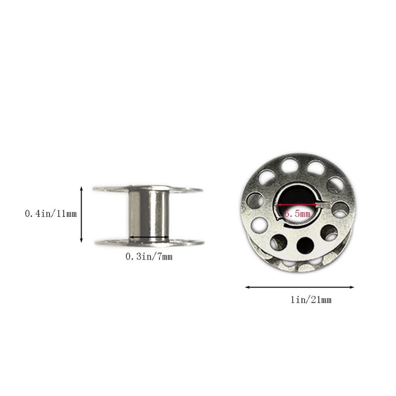 CHAOYUN 25 Pcs Metal Bobbins for Sewing Machine with Storage Box  A Class 15 Universal Bobbins in Case Compatible for Brother  Janome  Singer  Bernina  Toyata  Anime  Kenmore  Elna  Babylock by LeBeila - Image 3